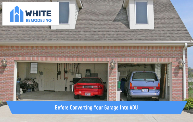 A garage before conversion